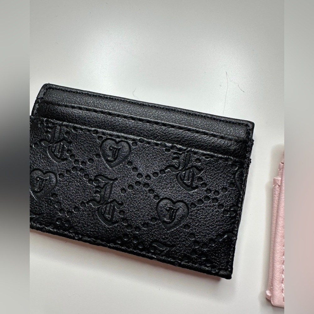 Juicy Couture Black Embossed Card Holder - Picture 2 of 2